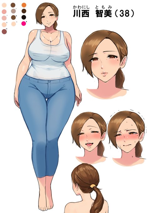 こちらも現在挿絵を担当させていただいている
おもらんど工房様(@Omo_factorys)原作の音声作品のキャラデザです✨
ジャンルはマニアックな匂い攻めされる系
むっちりママさんです☺️💕 