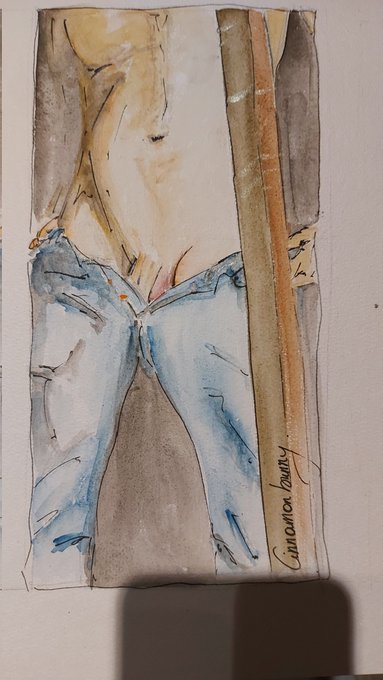 I don't think I posted this one yet. Oh, and a merry Christmas you all!#watercolorpainting #nsfwart #selfmadepaint<a href="/tag/watercolorpainting"class="tags"><span>#watercolorpainting</span></a><a href="/tag/nsfwart"class="tags"><span>#nsfwart</span></a><a href="/tag/commissionsopen"class="tags"><span>#commissionsopen</span></a>