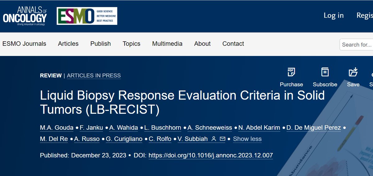 🎄🚨 Exciting Christmas Eve news! Just published in @Annals_Oncology @myESMO 🎁 Delighted to unwrap our small #PrecisionMedicine present to the scientific & clinical trial community - our latest publication, 'Liquid Biopsy Response Evaluation Criteria in Solid Tumors…