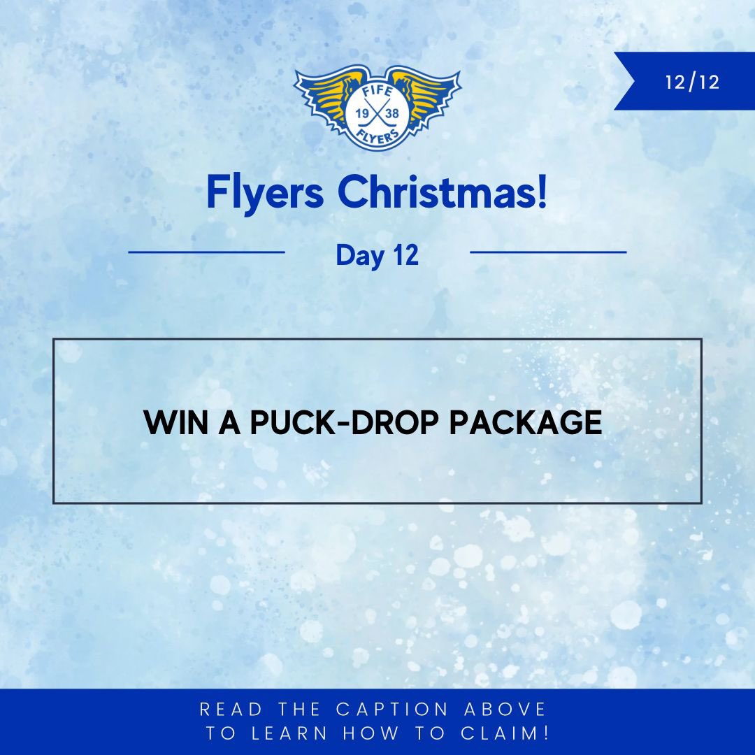 On the 12th day of Flyers Christmas our gift to you is…

 A puck drop package giveaway!

Like and repost this post then answer the following question below:

How do you say Merry Christmas in Swedish? 🇸🇪