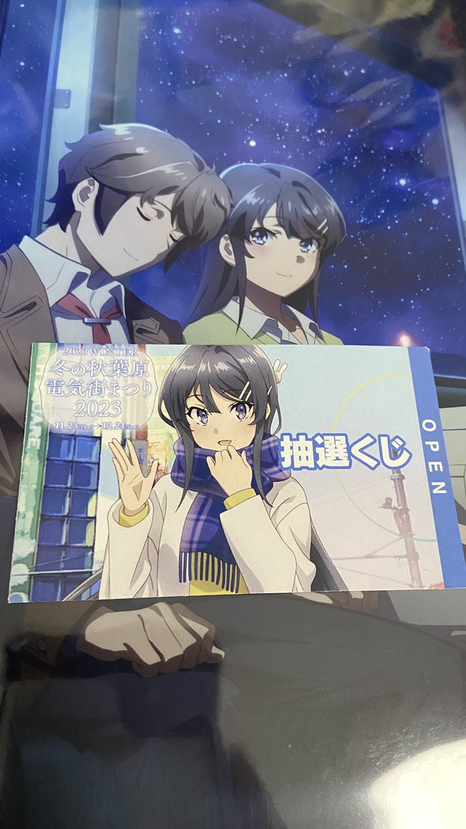 冬の秋葉原電気街まつり2023 特別賞：「桜島麻衣」複製サイン入り