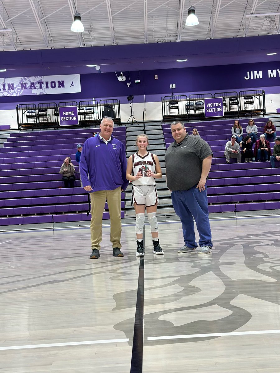 Congratulations to Riley Zamensky &amp; Faith Hayes! They received honors of Player of the Game at the 2023 Wendy’s Holiday Jamboree on Friday at Logan High School.
Riley had a career high 32 points &amp; Faith finished with 10 points. JV and Varsity both came away with wins.
