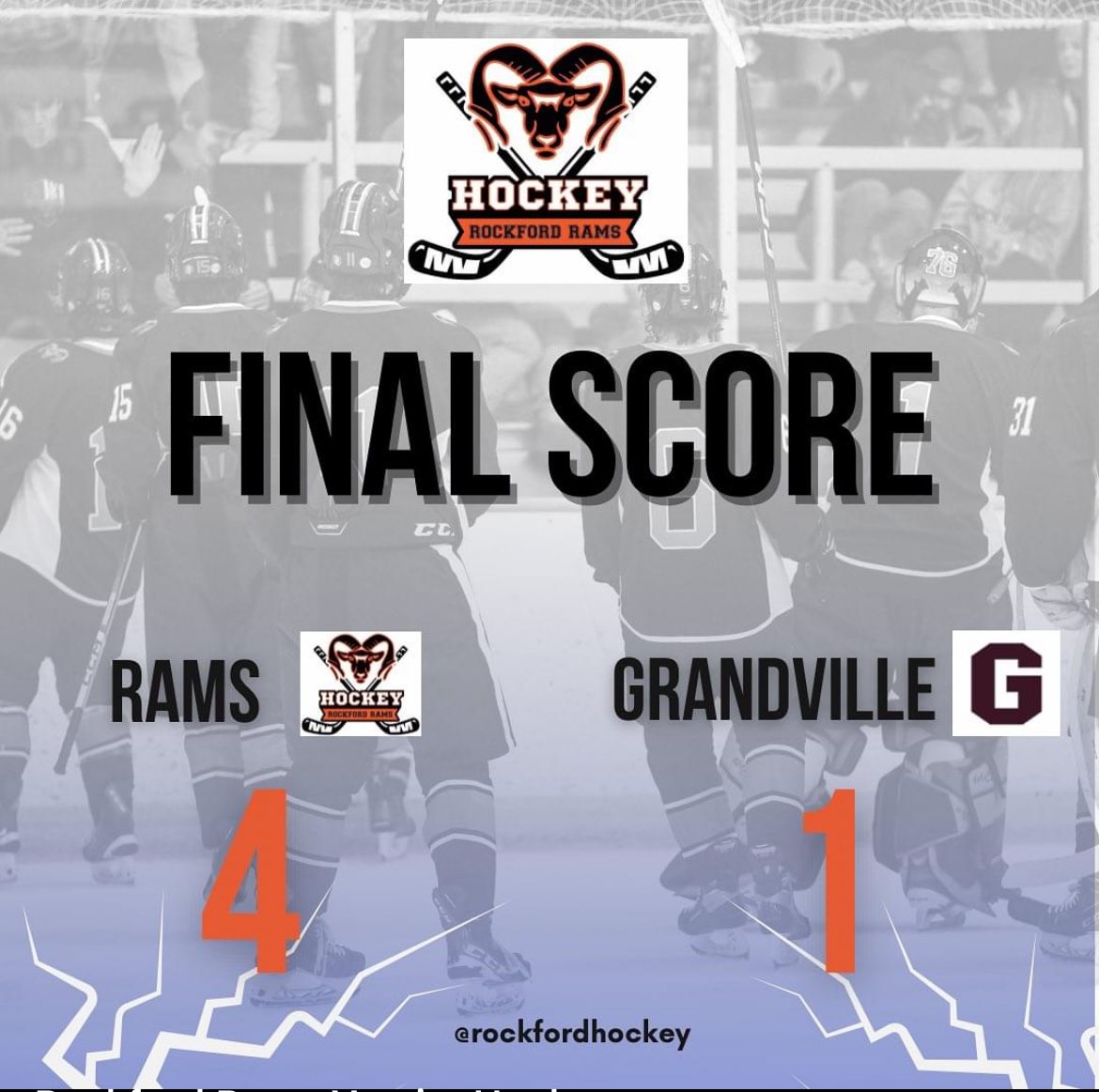 RHSPuck's tweet photo. Big win last night in front of an amazing crowd at the Plex.  Go Rams!!! https://t.co/LTX4LyGUfj