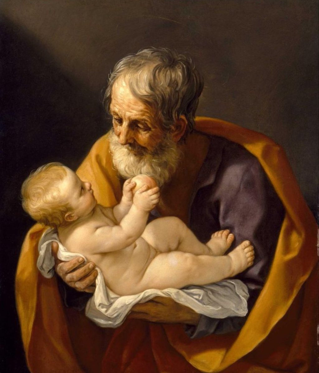 #24Dicembre #buonpomeriggio #buonaserata 'Signore ti farai conoscere in mezzo a due età' ✒️ Abacuc 3,2 #NataleInsieme @SalaLettura #NataleAScrivoArte @ScrivoArte @ScrivoArte2 🎨 Guido Reni San Giuseppe col Bambino 1640