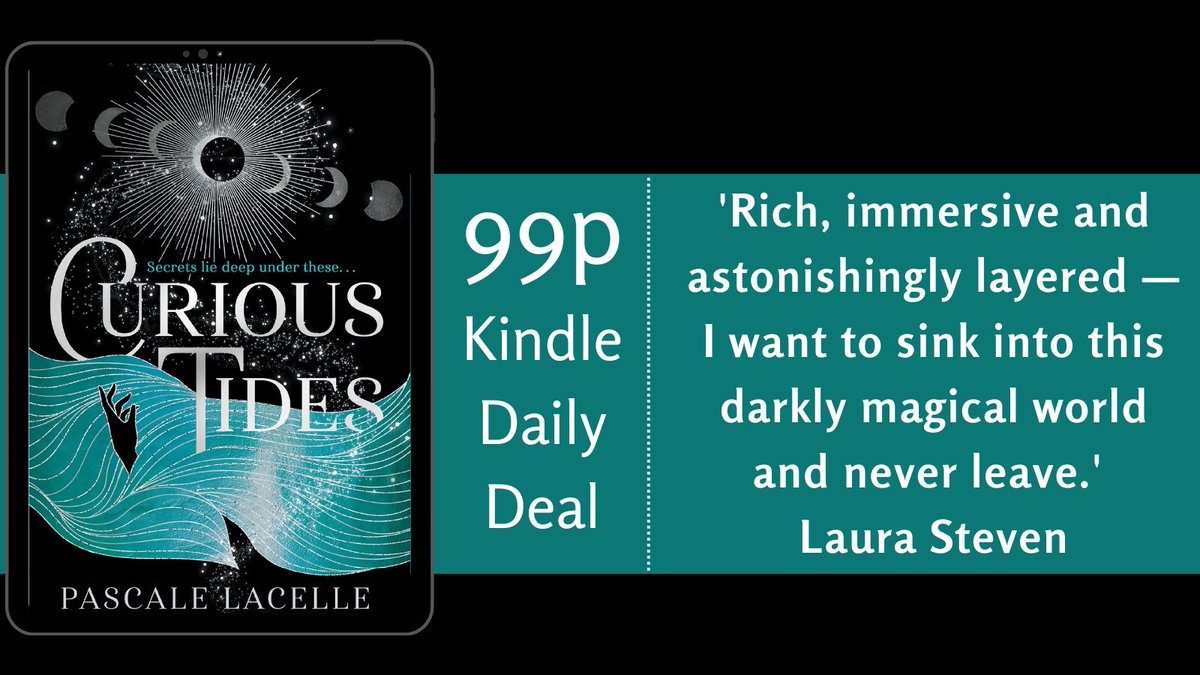 'A world that pulses and breathes. With intricate magic and a mystery that spirals as deep and dark as it can go, Curious Tides is a marvel in atmosphere.' Chloe Gong The atmospheric fantasy #CuriousTides by @PascaleLacelle is 99p for TODAY ONLY! amzn.to/3TmGH6m