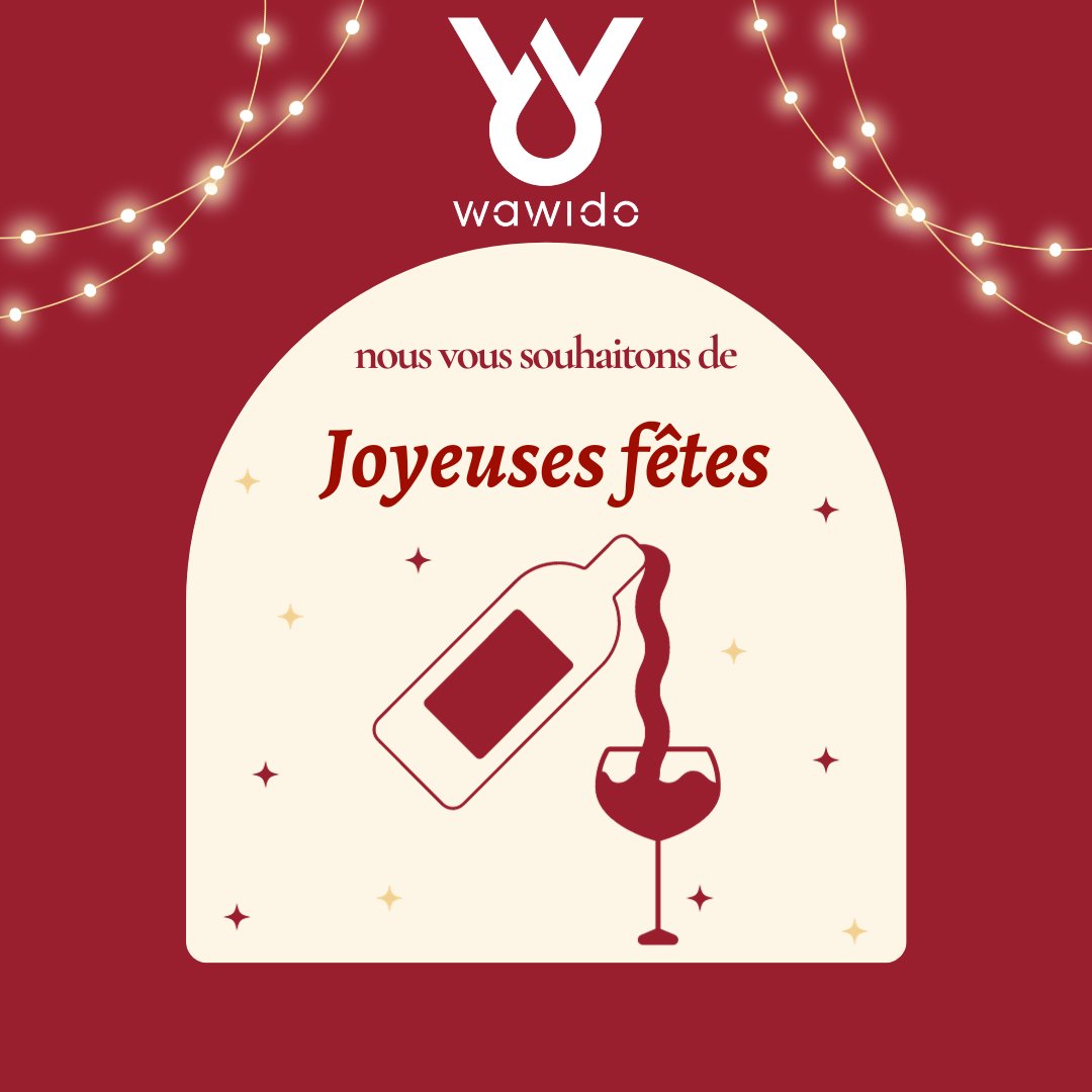 Joyeuses fêtes ! 🎄

L'équipe Wawido vous souhaite des festivités pétillantes, des rires contagieux et une année à venir pleine de succès et d’innovations ! ✨

Que vos verres soient toujours pleins de moments chaleureux et de délices partagés. 🍷

#Joyeusesfêtes #2024 #Wawido
