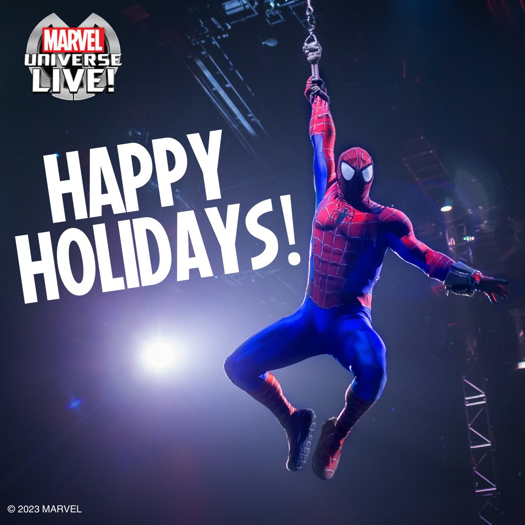 Happy Holidays from Marvel Universe LIVE! Wishing you a super-powered season filled with joy, excitement, and heroic adventures.🎁
