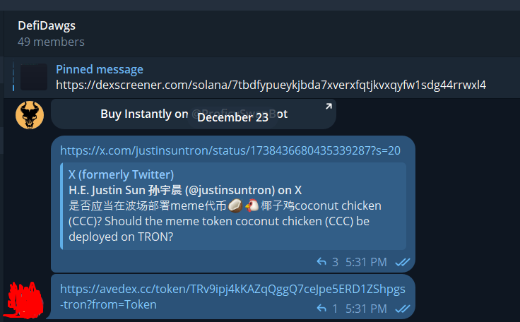 Seeing plenty of chatter about $CCC today. Chads in DefiDawgs got in super early. Cant fade <a href="/justinsuntron/">H.E. Justin Sun 👨‍🚀 🌞</a>