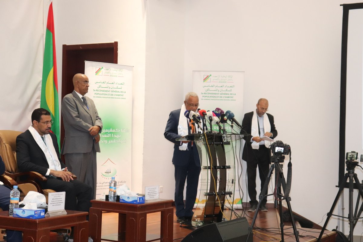 unfpamauritania's tweet image. Lancement officiel des travaux de collecte de données du Recensement Général de la Population et de l&apos;Habitat #RGPH5 #mauritanie.
Produire des données diffusées et utilisées pour la planification du développement. 
@unfpamauritania 
@ONUMauritanie