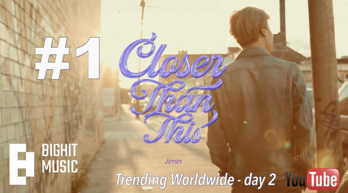 #Jimin's amazing new single 'Closer Than This' scores a 2nd day atop the Worldwide, European & US iTunes song charts after reaching #1 in 107 countries so far! Jimin is the 1ST and Only Soloist in the world to have 7 songs surpass 100x #1's in iTunes history!💪 👨…