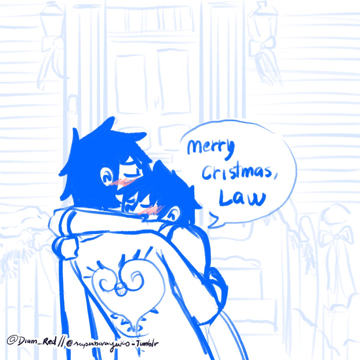 Diam_Red's tweet photo. Modern AU | Merry Xmasss ❄️🎄👑✨🫶🏻🥺

#lulaw #lawlu #tralfagarlaw #luffy https://t.co/zJPYXIVbUz