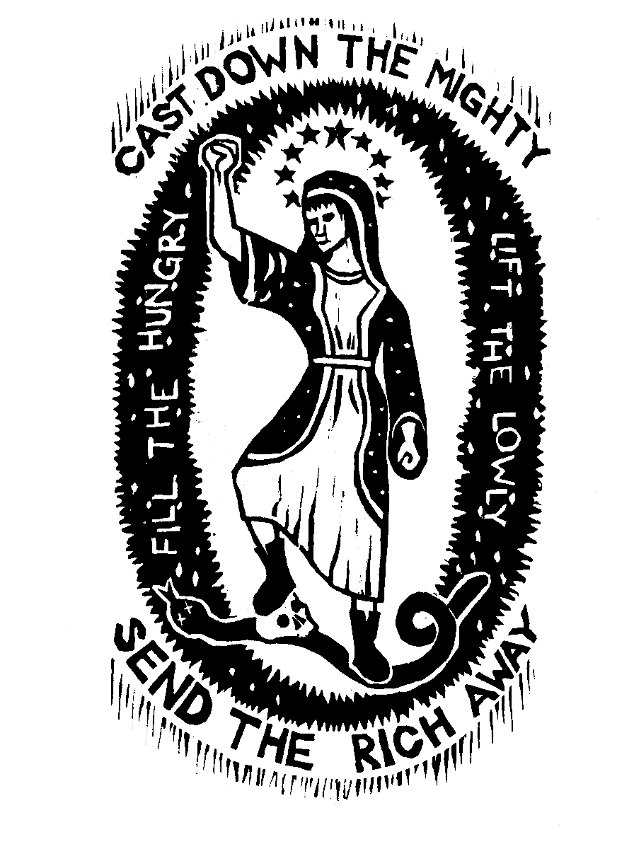 Slave Bibles cut out Mary's words.
Entire countries outlawed speaking them.

Still the mother of God calls, refusing to be silenced. Proclaiming a world where the hungry are filled, the rich are sent away empty.

God's eternal embodiment among the marginalized. Merry Christmas ❤️