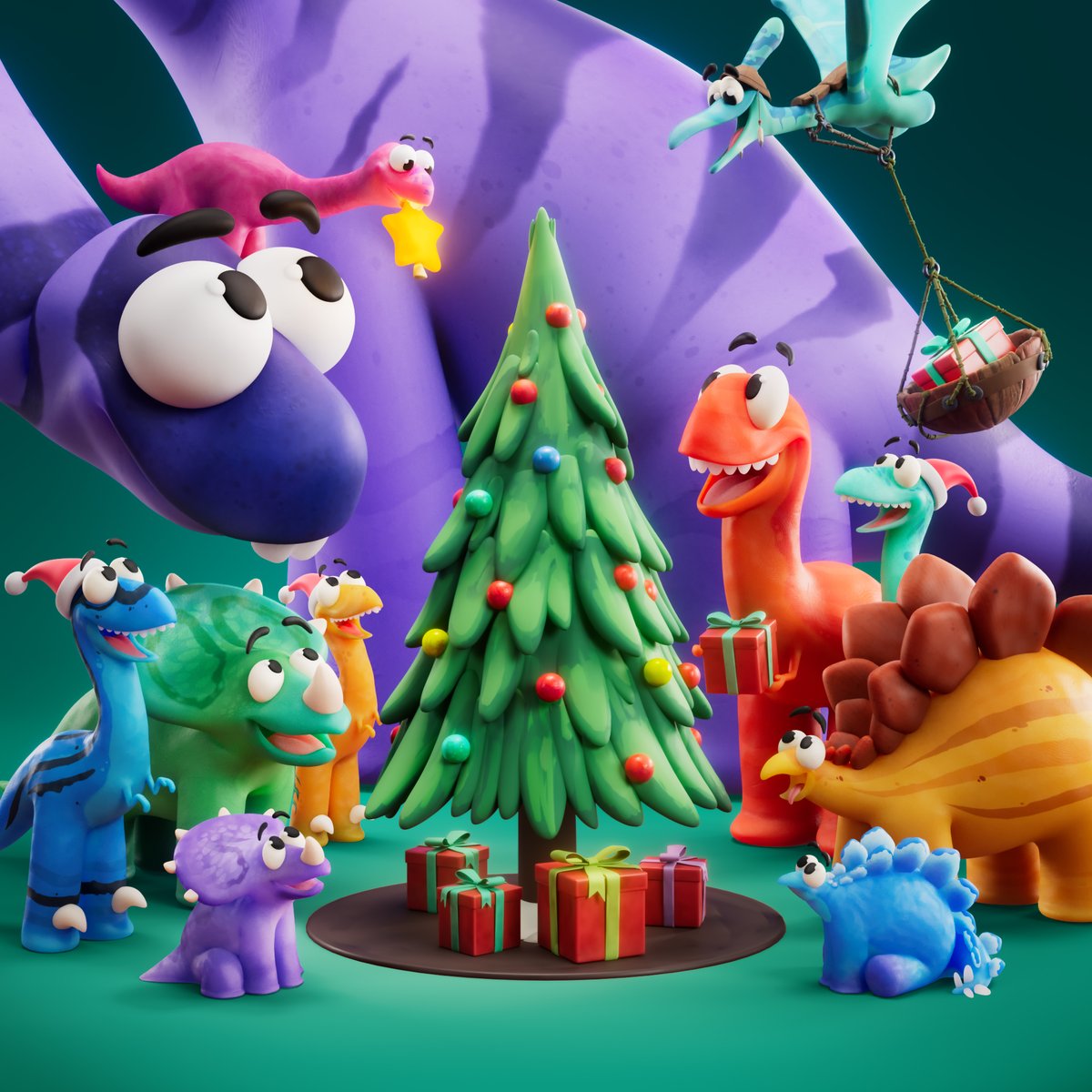 Happy Holidays from the Claynos 💚