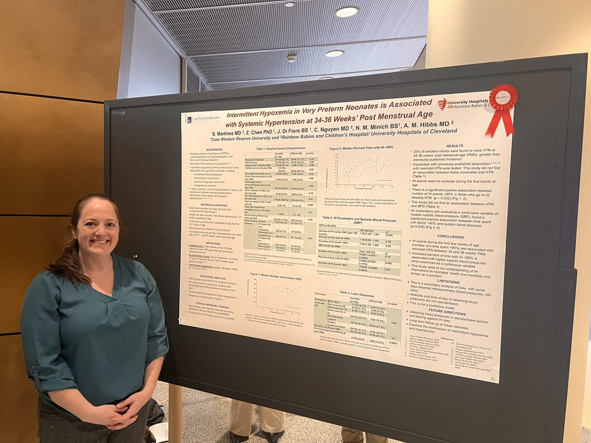 Congratulations to our 3rd year fellow, Dr. Stephanie Martinez on winning an award for her research at the UH Research and Innovation Day! @UHRainbowBabies @UH_RE_Institute