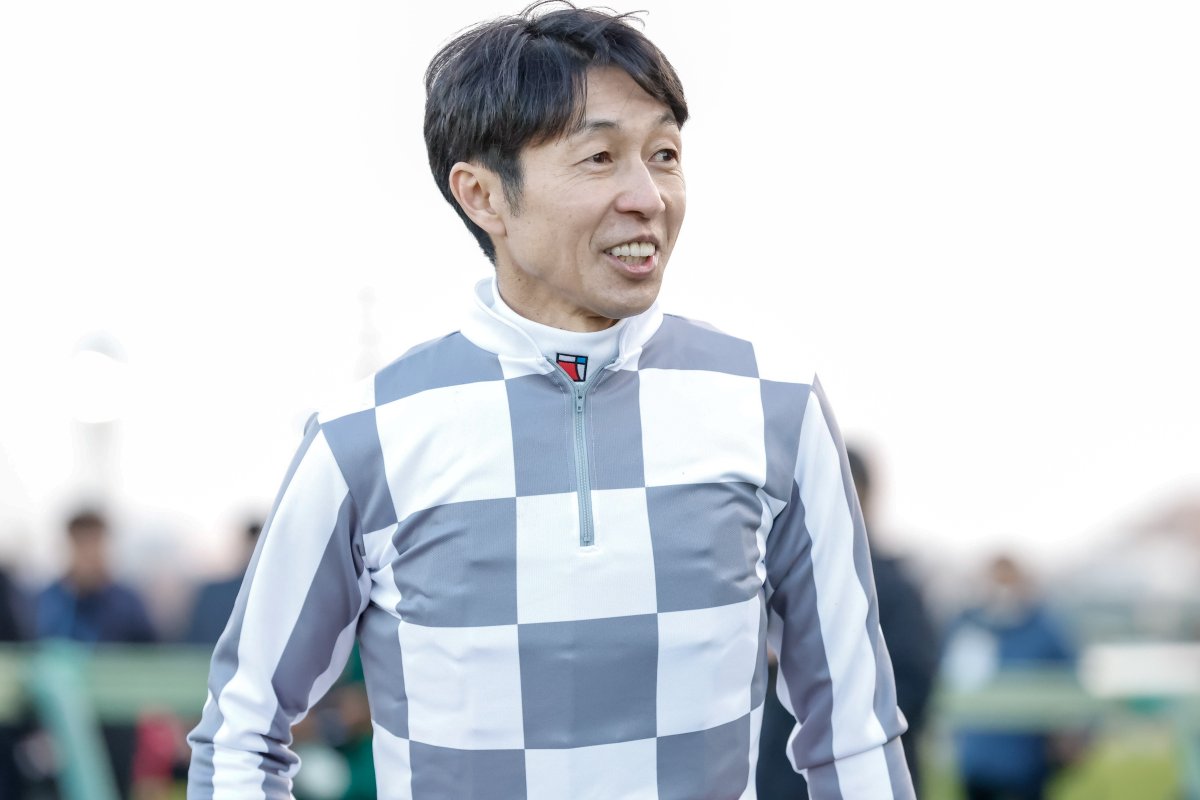 netkeiba's tweet photo. 改めまして、おかえりなさい。
#ドウデュース
#武豊
#有馬記念
撮影：下野雄規 https://t.co/GSd22yR2vF
