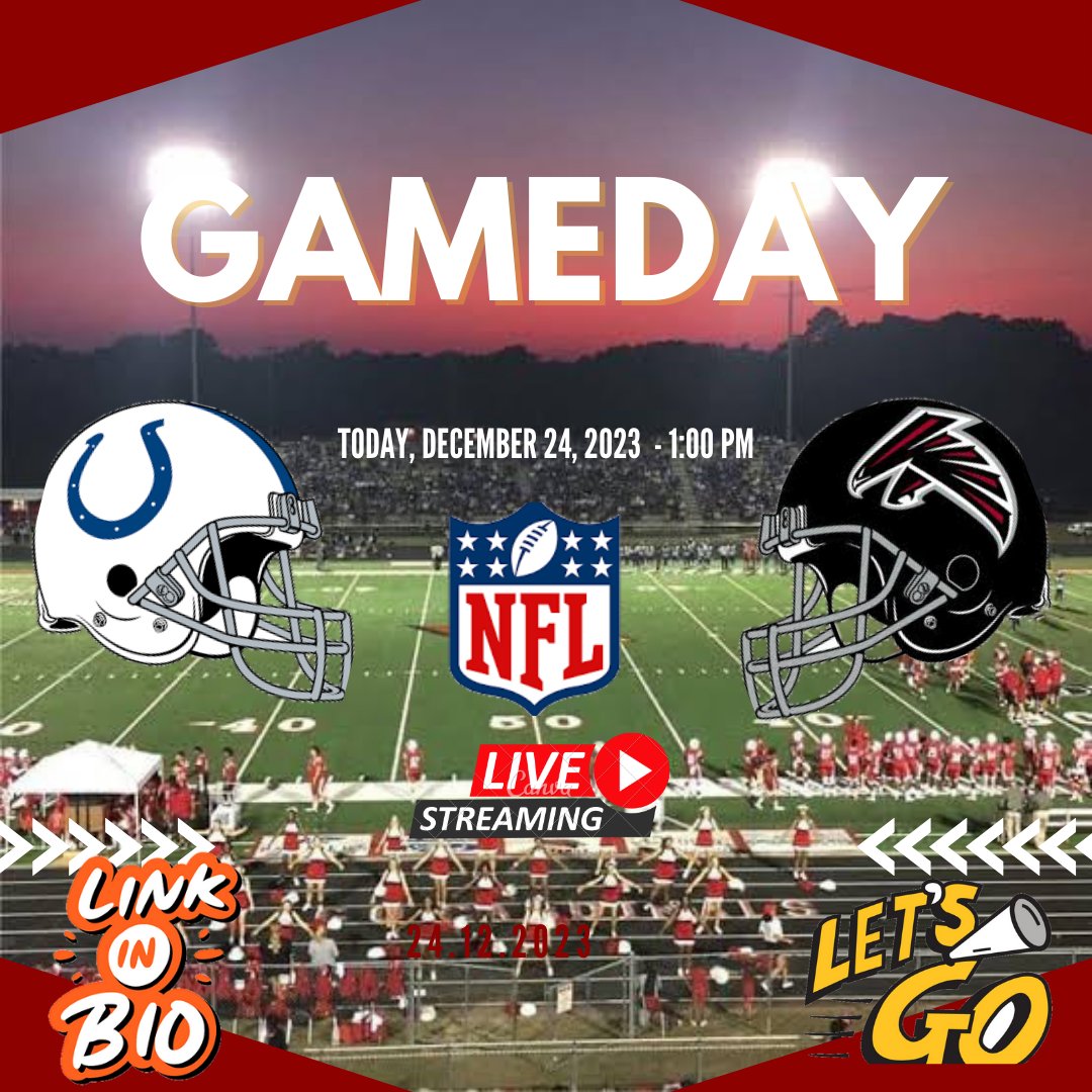 winm04658's tweet photo. ‼️ 𝕄𝕒𝕥𝕔𝕙 𝔻𝕒𝕪 ‼️

Atlanta Falcons vs Indianapolis Colts
Watch Live: https://t.co/Rq6dFgngs2
📅 24.12.2023 
⏲️ 1:00 PM
🏈 NFL - ROUND 16 🔥
📍Stadium Mercedes-Benz (Atlanta)

#NFL
#nfl
#football
#footballlife 
#livefootball
#matchday

Lets go ‼️ https://t.co/1oEc9gki0A