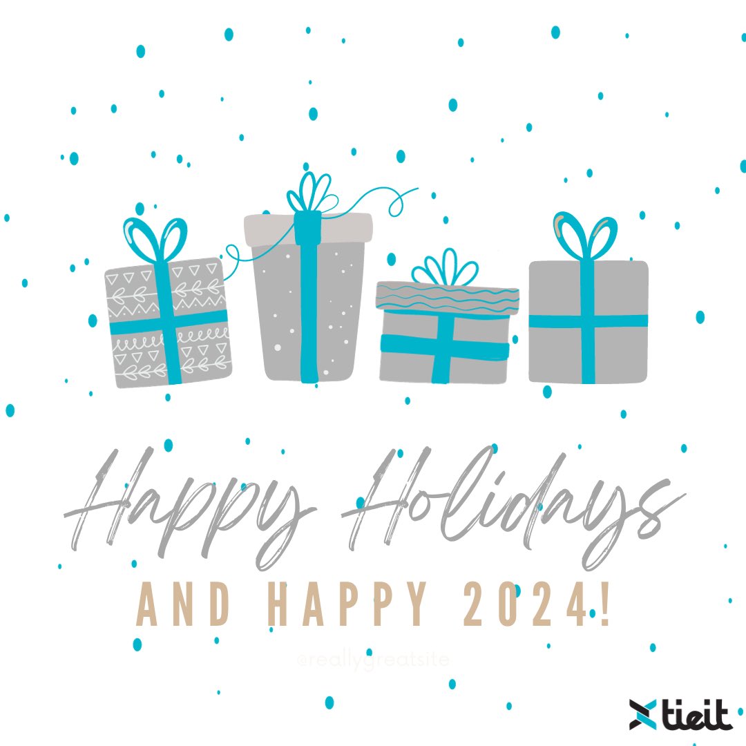 TIEIT_AI's tweet image. Happy Holidays! 🎅🎄🎁 The TIEIT Team wishes you all a happy, healthy and prosperous 2024!