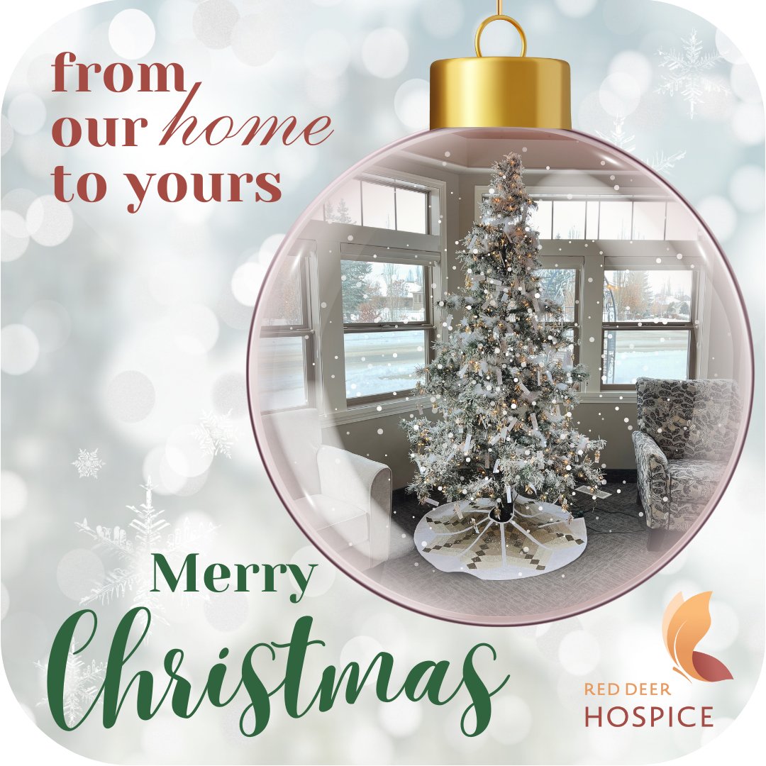 From our home to yours, wishing you a very Merry Christmas from all of us at Red Deer Hospice!

#Christmas #RedDeer #Hospice #Home