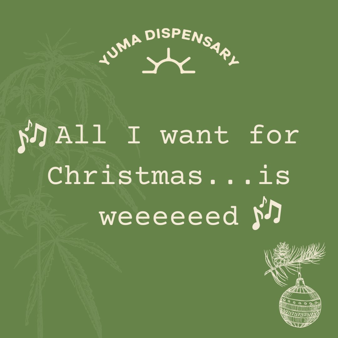 Merry Spliffmas! 🎄 As a reminder, we'll be closing early at 8 PM tonight and will be closed tomorrow for Christmas day 🕗 We'll open regular hours start Tuesday 12/26 so you can spend that Christmas money 🤑 bit.ly/482KdHe