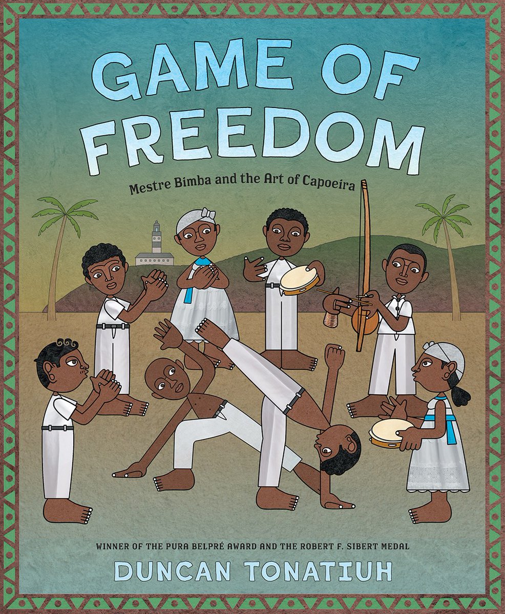 ICYMI on #CallingCaldecott: Monica de los Reyes on GAME OF FREEDOM by @duncantonatiuh (@abramskids): 'Tonatiuh’s style is immediately recognizable, but he also innovates artistically in ways unique to this text.' hbook.com/story/blogs/ga…
