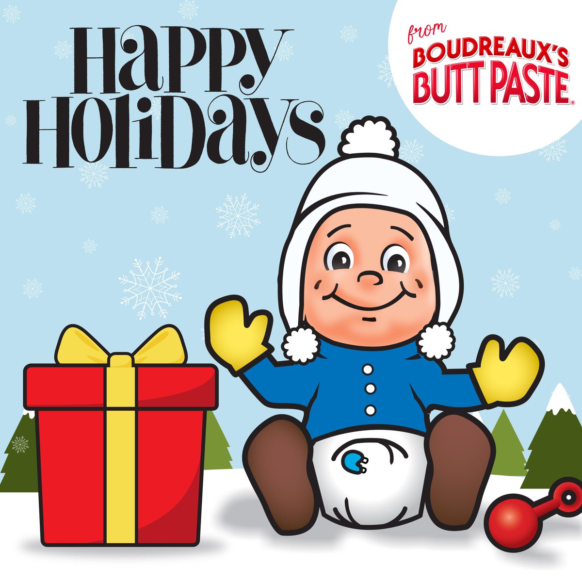 buttpaste's tweet image. 🎄 Sleigh the diaper game this holiday season with Boudreaux&apos;s Butt Paste! ✨ Wishing you all a happy holidays and happy cheeks! 🎅🎁 #buttpaste #happycheeks