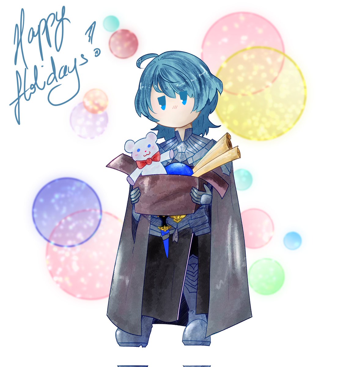 Secret Anna gift with M!Byleth for green_starman Event hosted by @fecompendium