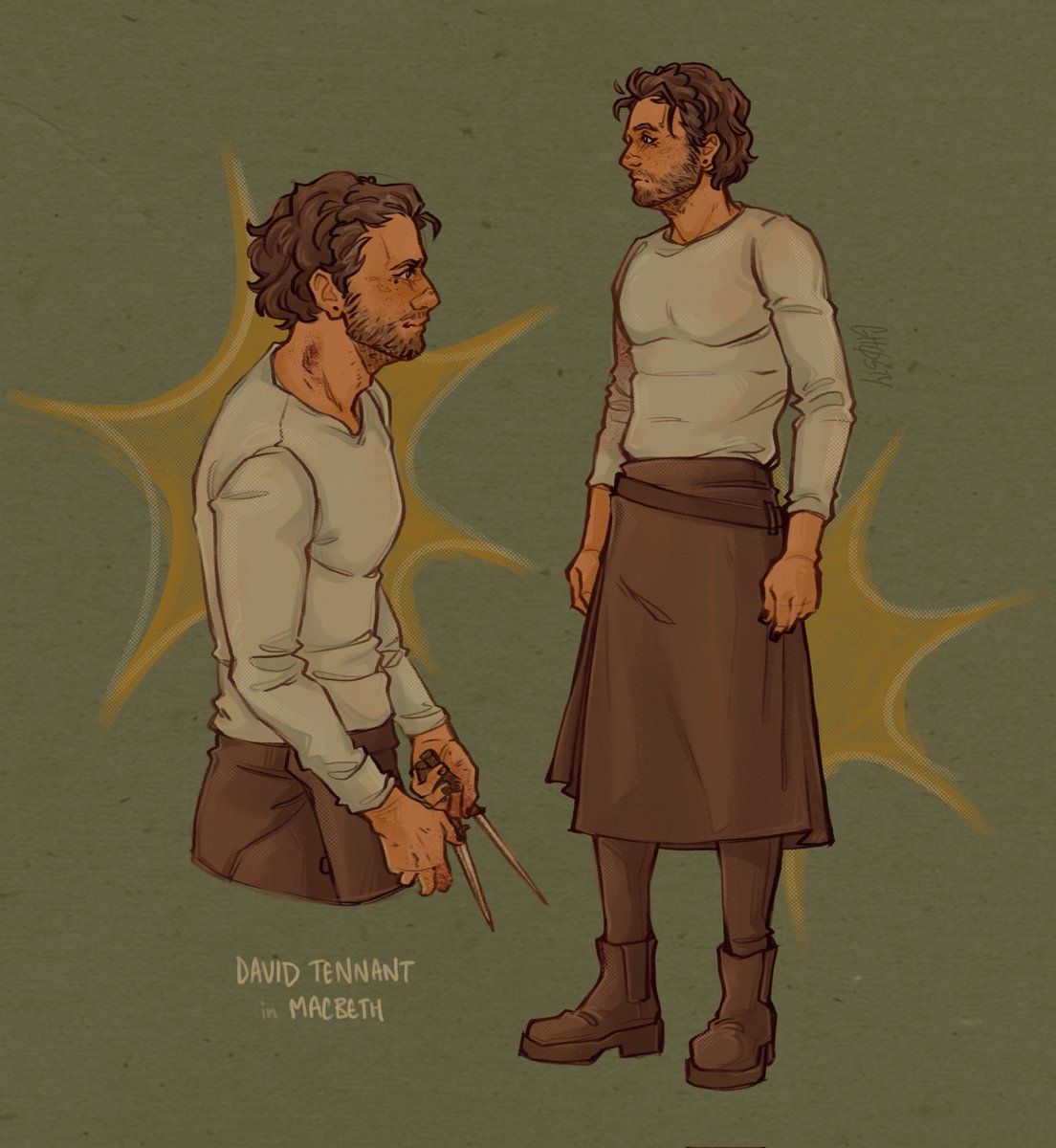 This artwork is fuelled by gender envy
#DavidTennant #Macbeth