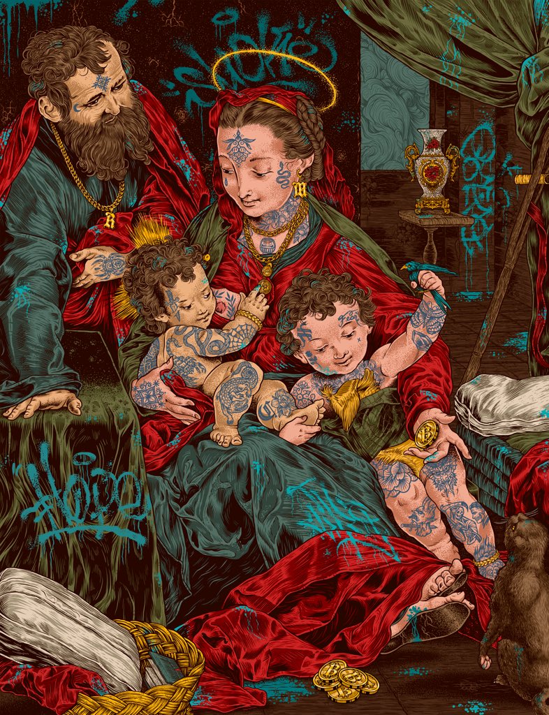 Family grows on love, trust and respect. 
A faithful team in everyday life. 
Priority, infinite true love.
Humility.

Have a calm Christmas ❤️‍🔥

“Sacred Family” (Mar, 2022) 🌹