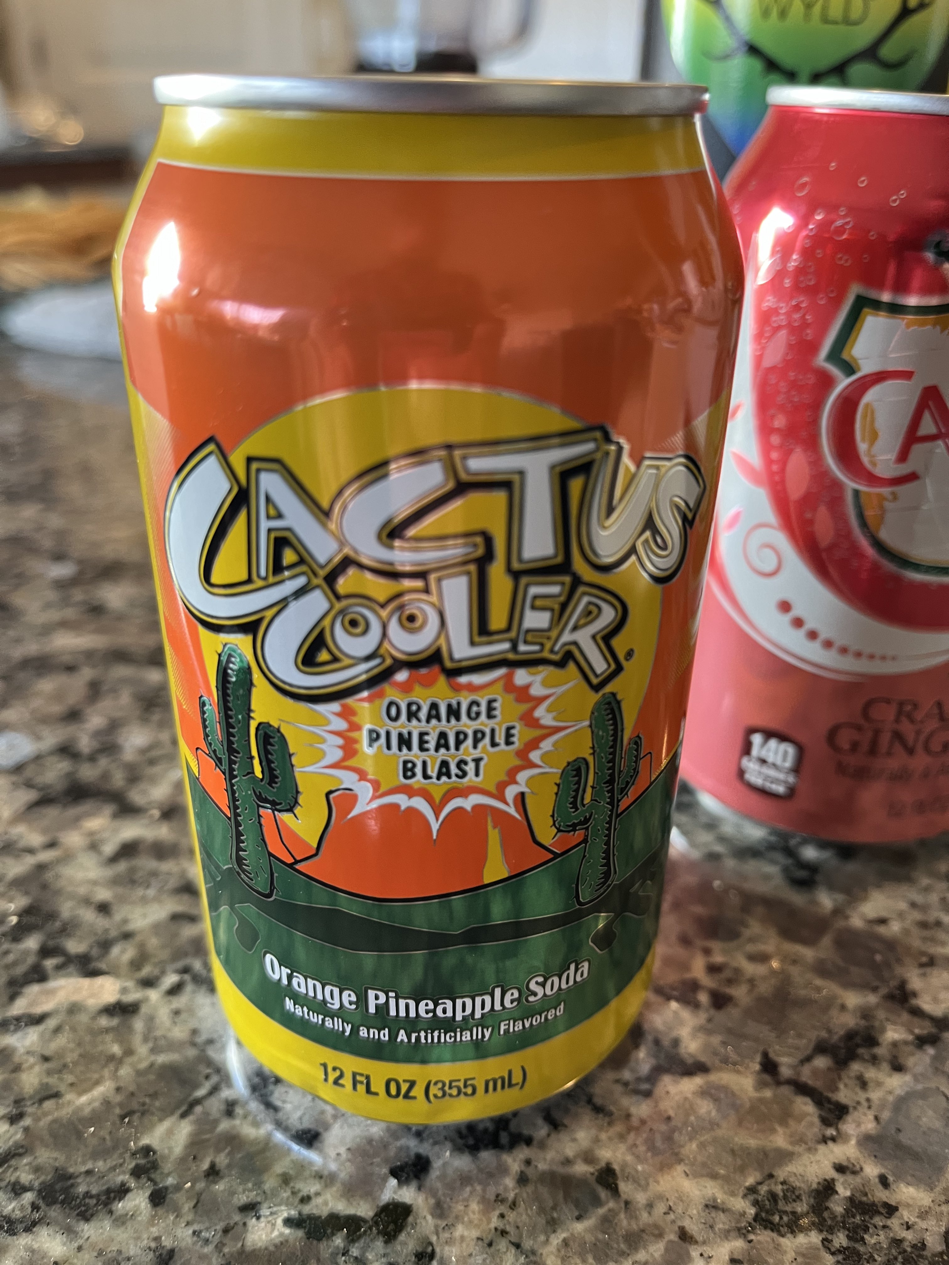 Cactus Cooler ORANGE PINEAPPLE Soda Pop 1 - 12 PACK 12 Oz Cans