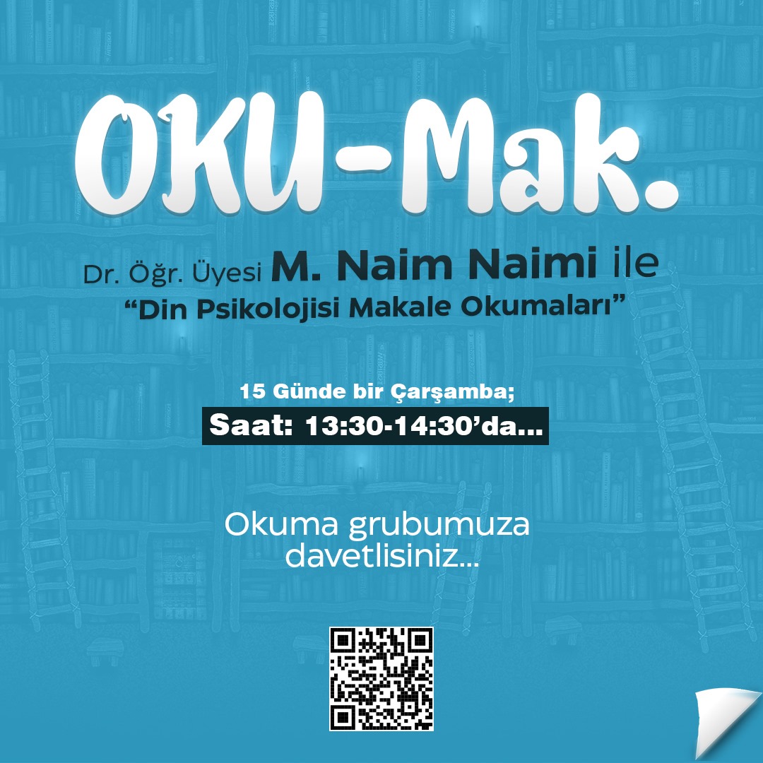 kbuislami's tweet photo. Din Psikolojisi Makale Okumaları etkinliği Öğr. Üyesi Dr. Naim Naimi ile gerçekleşti. https://t.co/JdAhMwatFM