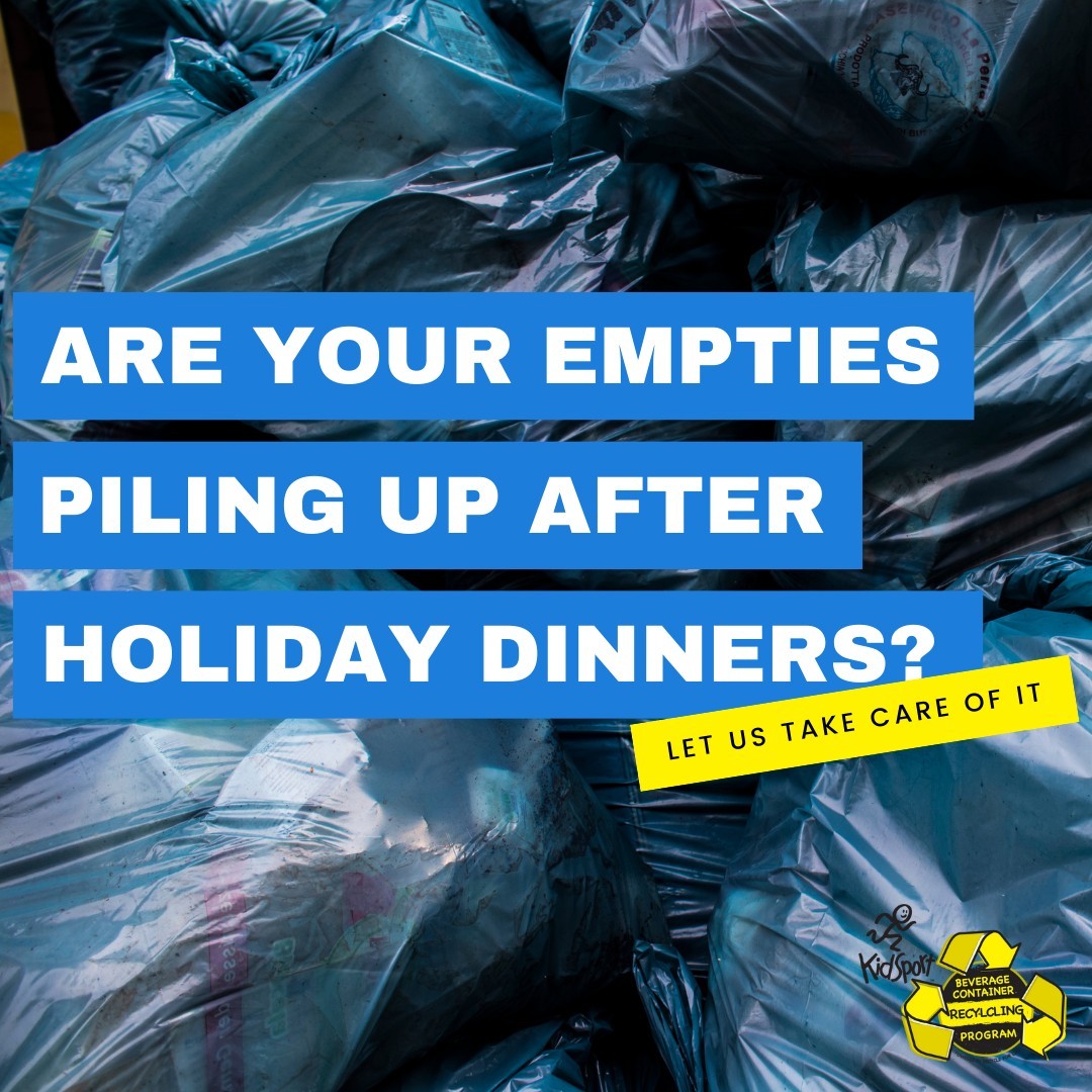Does your pile of empties seem to be growing by the minute? Let us take care of it! Sign up for our recycling program by texting 403-680-8776 and we'll pick up your empties for FREE right from your curb. Best part? All proceeds go to <a href="/kidsportcalgary/">KidSport Calgary</a> #SoALLKidsCanPlay! ♻️⛸️🏐