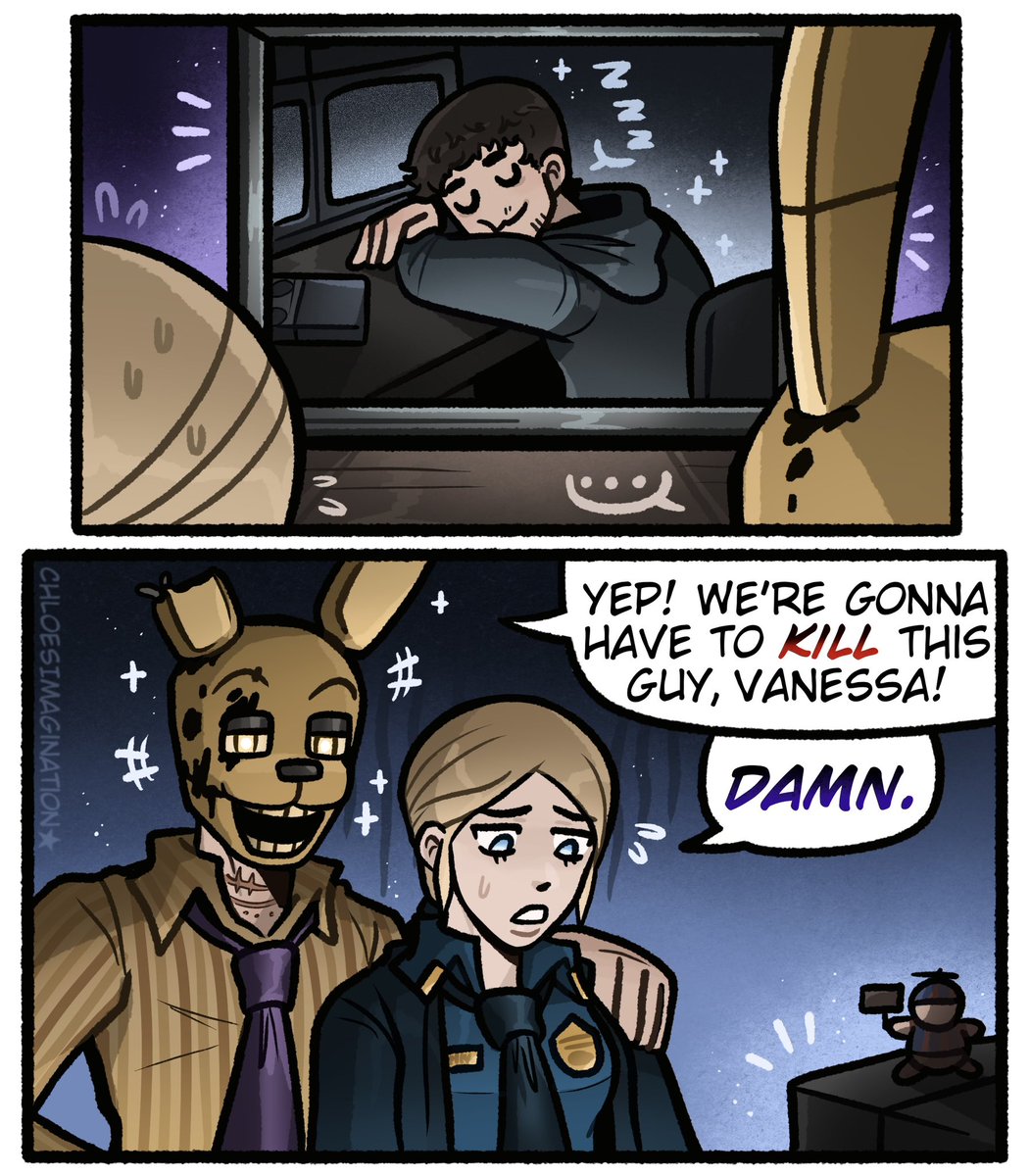 The Aftons tried to kill Mike for being eepy in the FNAF movie