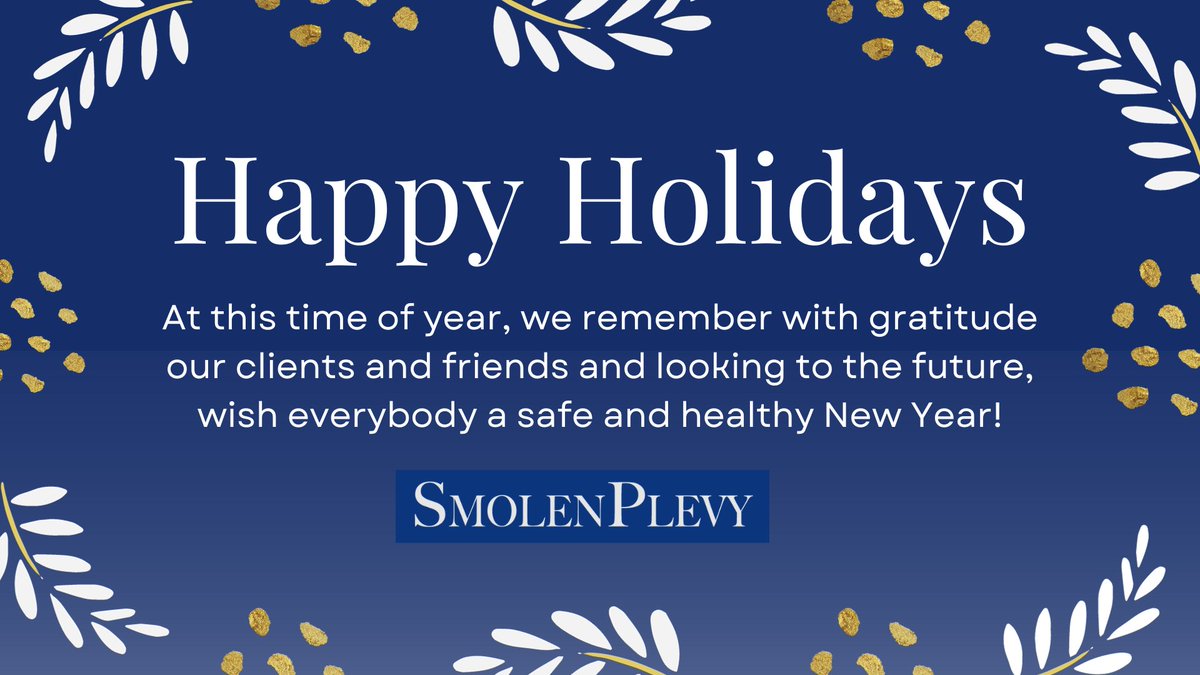 SmolenPlevy's tweet photo. Happy Holidays from SmolenPlevy! https://t.co/k7Wvin0eaW