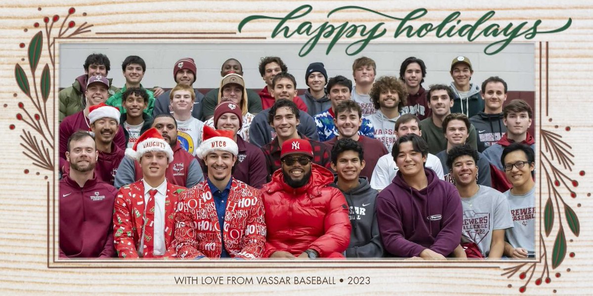 Happy Holidays from Vassar Baseball! #BrewHa