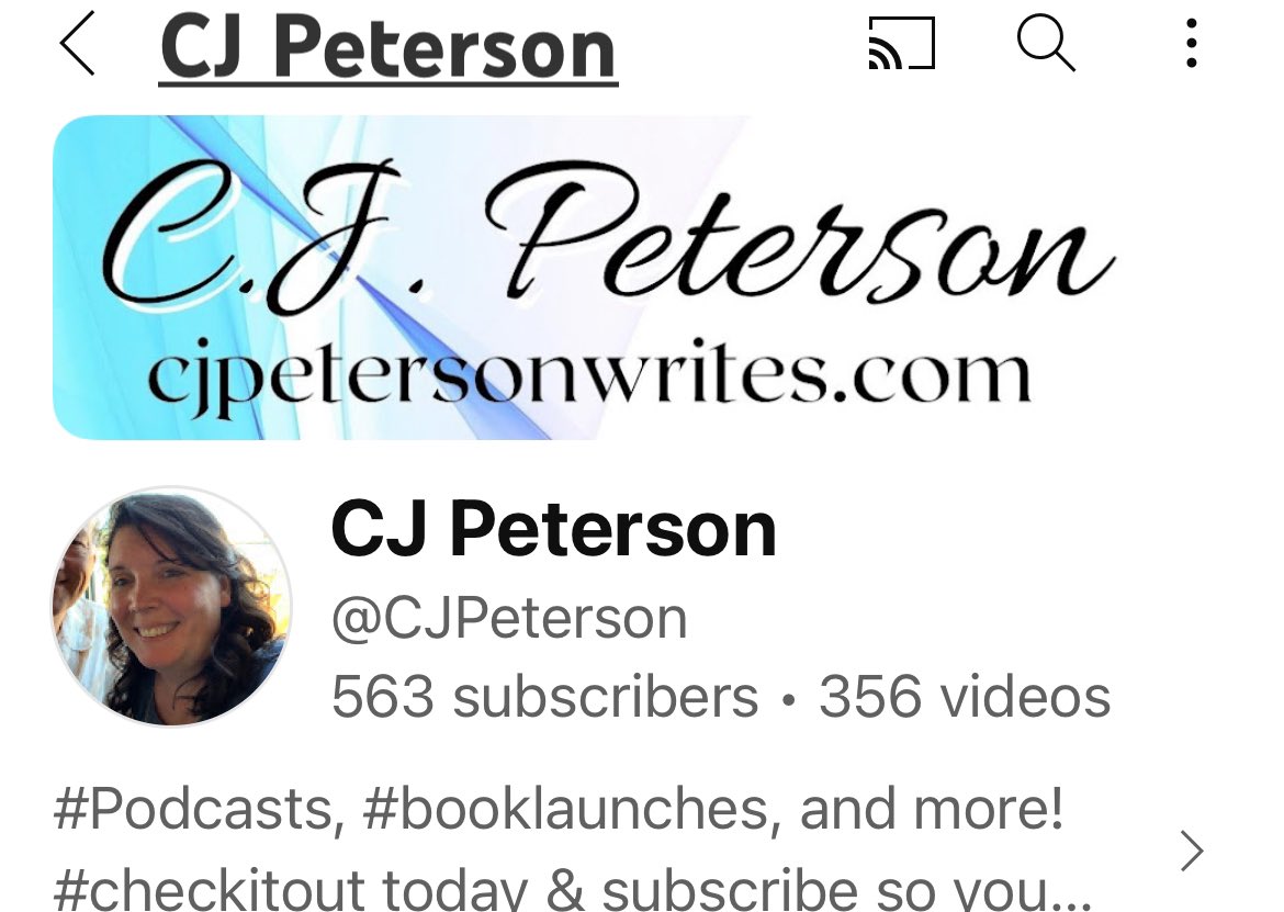 Yeaaaa!! What a wonderful Christmas present!! I am over 500 on #youtube!! If you are not subscribed, please do so and join in the fun & celebration! 🎉 youtube.com/c/CJPeterson #subscribe #SubscribeNow #youtubechannel @authoress_cj