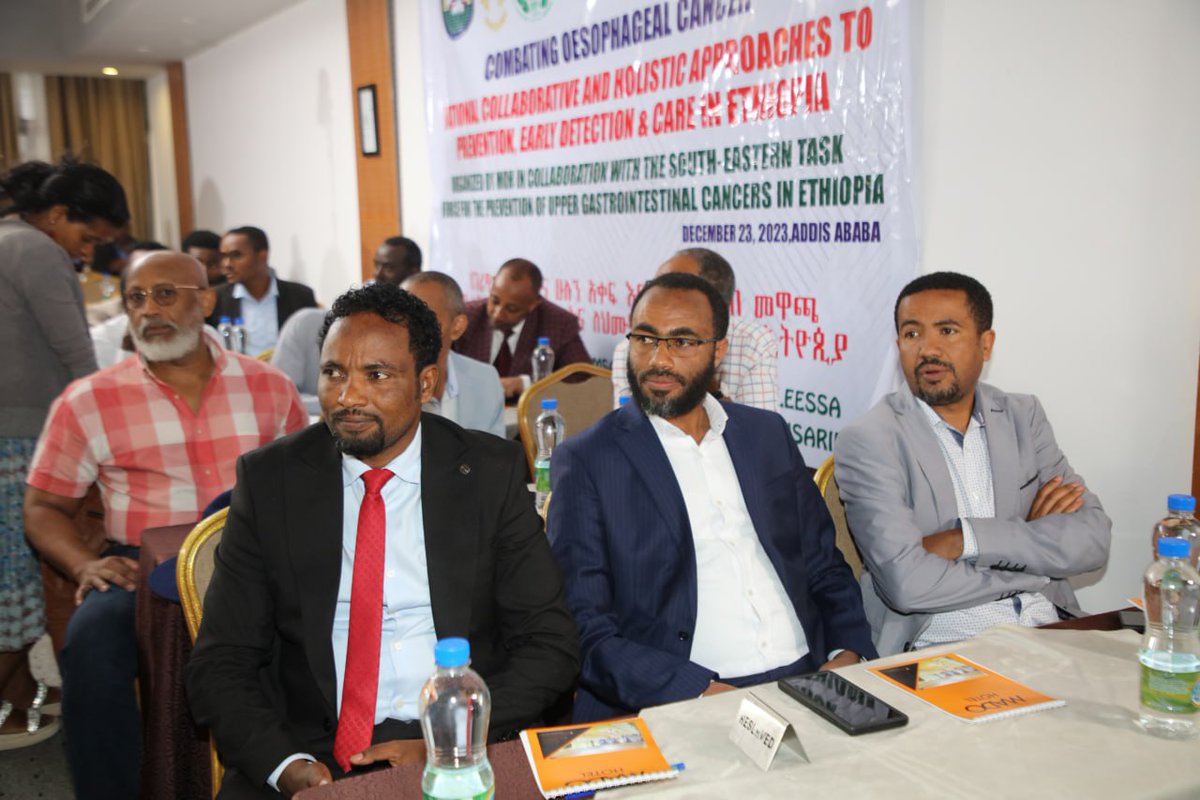 FMoHealth's tweet photo. የጉሮሮ ካንሰር መከላከል፣ ልየታ እና ህሙማን እንክብካቤ ላይ ያተኮረ ሃገር አቀፍ አውደ ጥናት ተካሄደ።
https://t.co/jS3zoHgPzH https://t.co/b3XGyrDGJa