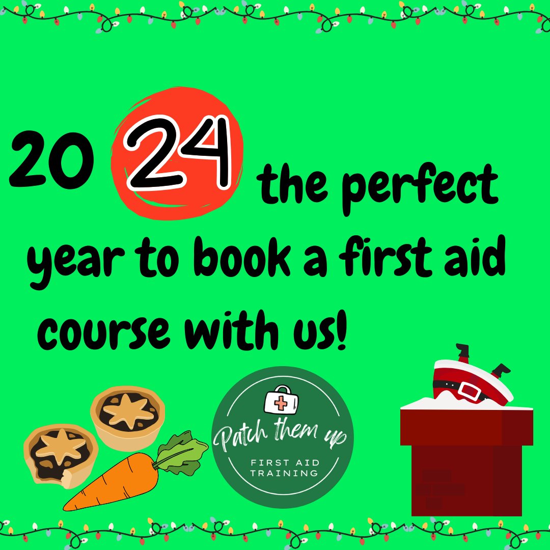 Day 24 of Advent: Happy Christmas Eve, While you are thinking about the big day tomorrow, spare a thought for the new year, as it's the perfect time to book a course with us!
#firstaid #plymouth #devon #cornwall #2024