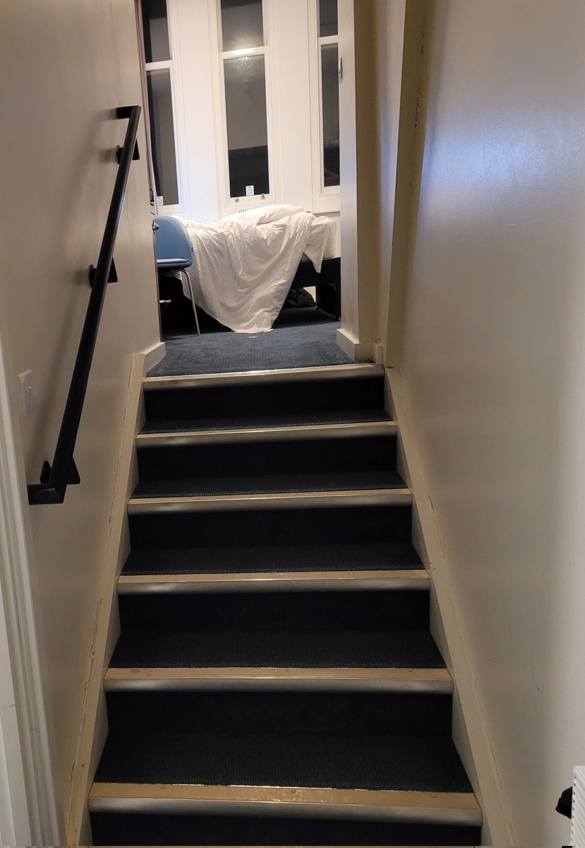 There are stairs *in* our room #duvetknowitschristmas