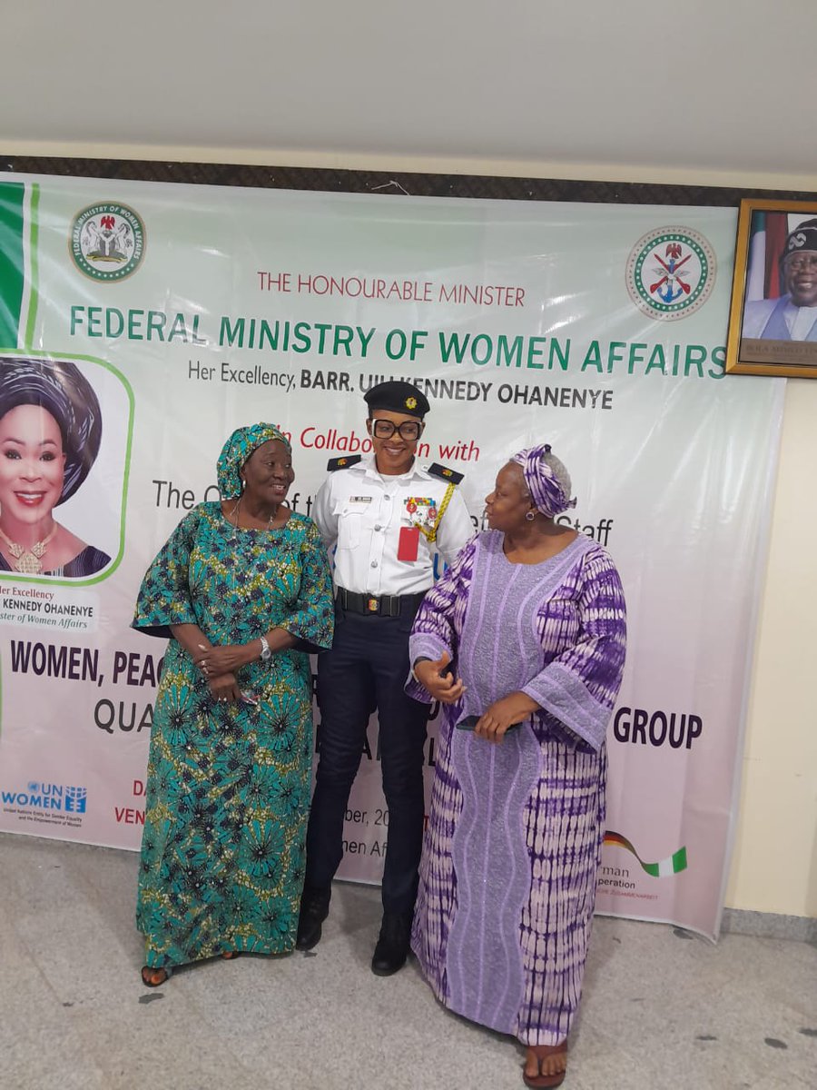 gat_org's tweet photo. We had Dr Lydia Umar, the Executive Director of @gat_org who actively participated in the Women, Peace, and Security Sector Reference Group Quarterly Appraisal Meeting hosted by the @FMWA_ng with support from UN Women.

#WomenPeaceSecurity #GenderEquality https://t.co/FYc89I3sMU