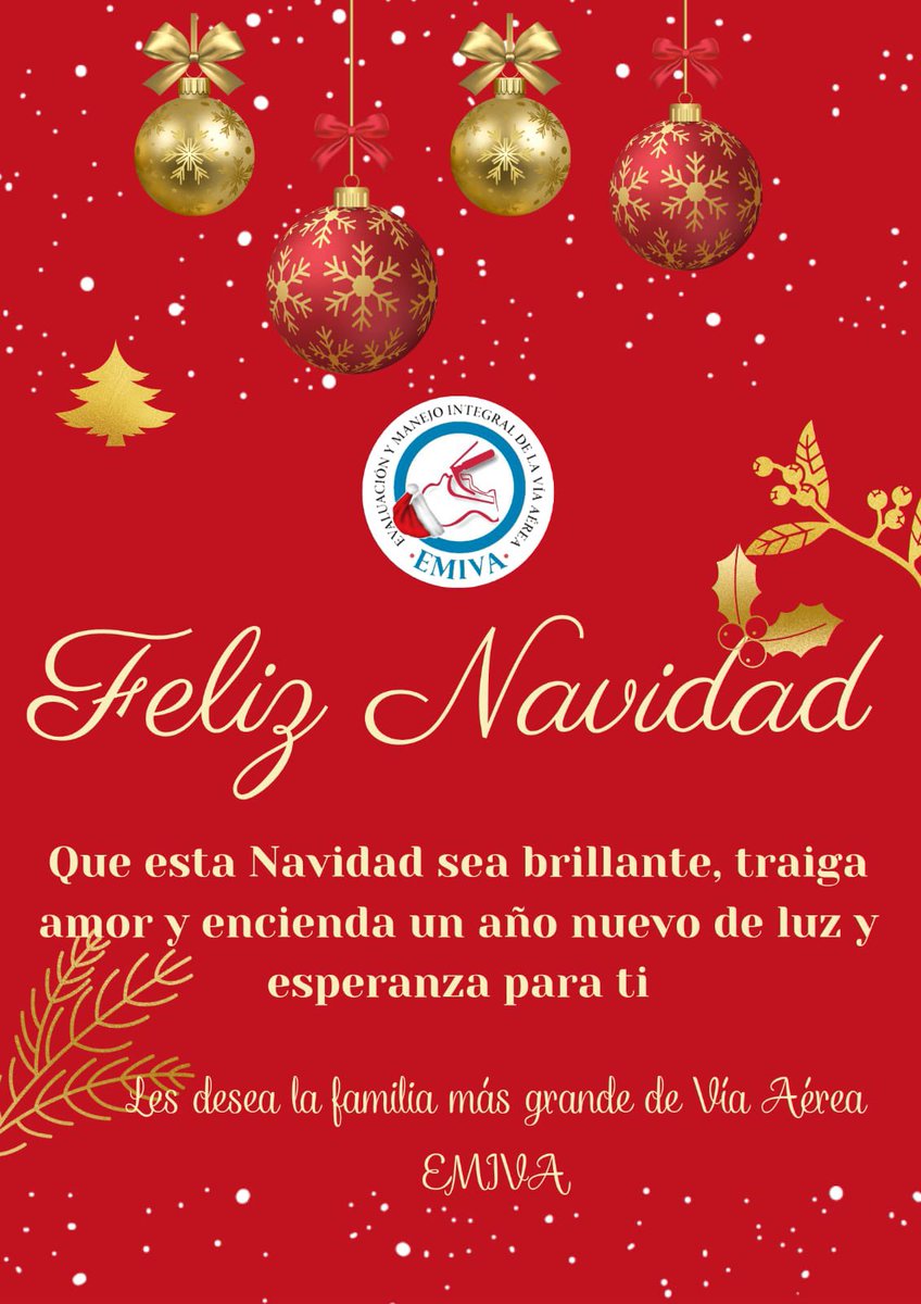 De parte de la familia más grande manejo de vía aérea de Latinoamérica les deseamos: una muy feliz Navidad! 🎄🎁