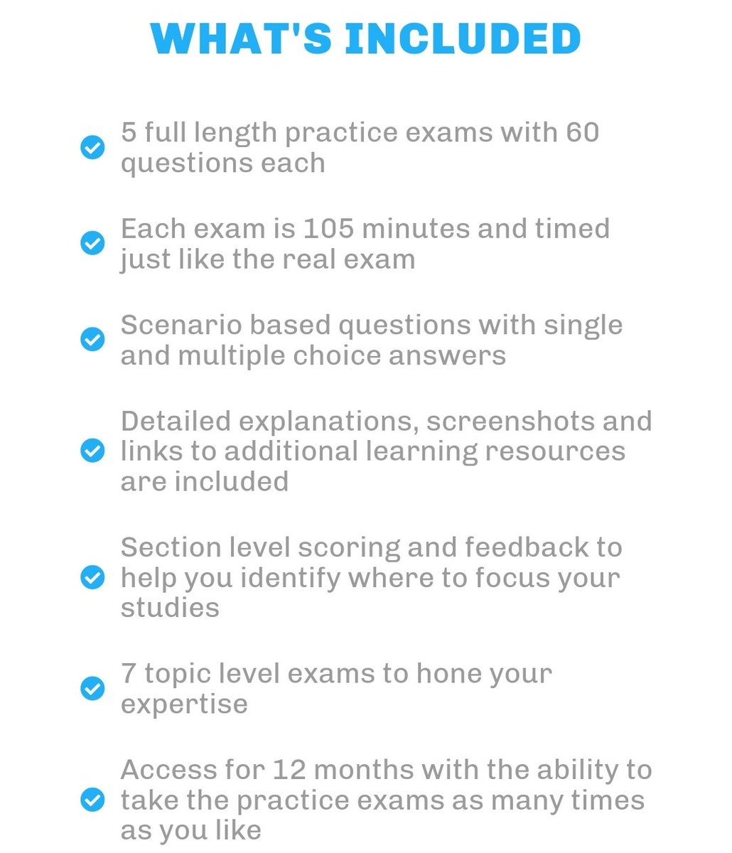 teneikaask_you's tweet image. Salesforce Ben is offering the Salesforce Administrator Practice Exam pack for free for 1 day only. Use code DEC24
courses.salesforceben.com/salesforce-cer…
🏁5 Full Length Practice Exams
🏁7 Topic Level Exams