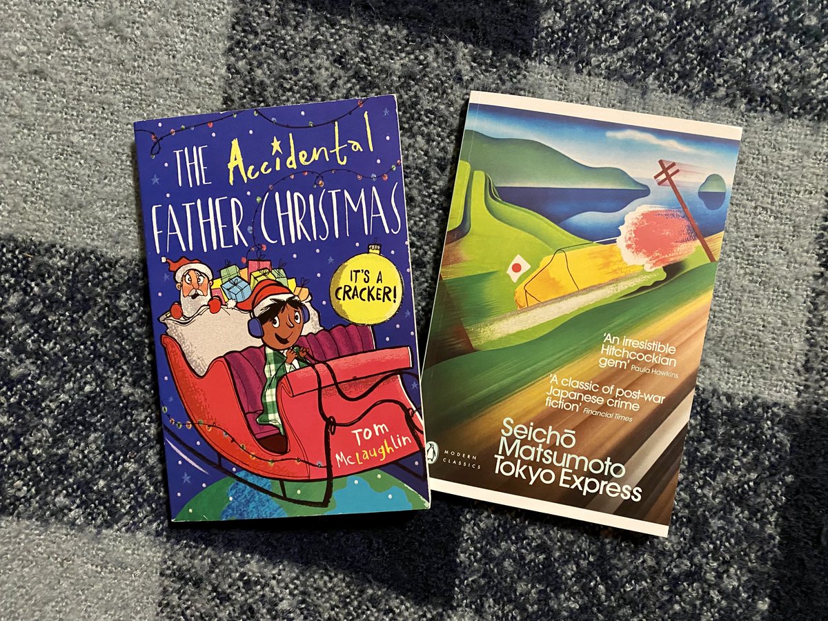 Love the Icelandic tradition of book giving on #ChristmasEve Fair to say the wife and I have very different tastes but I think we nailed our choices this year. Happy #Jolabokaflod @Jolabokaflod @_TomMcLaughlin @OxfordChildrens #kidlit #SeichoMatsumoto @classicpenguins @jpkirkwood