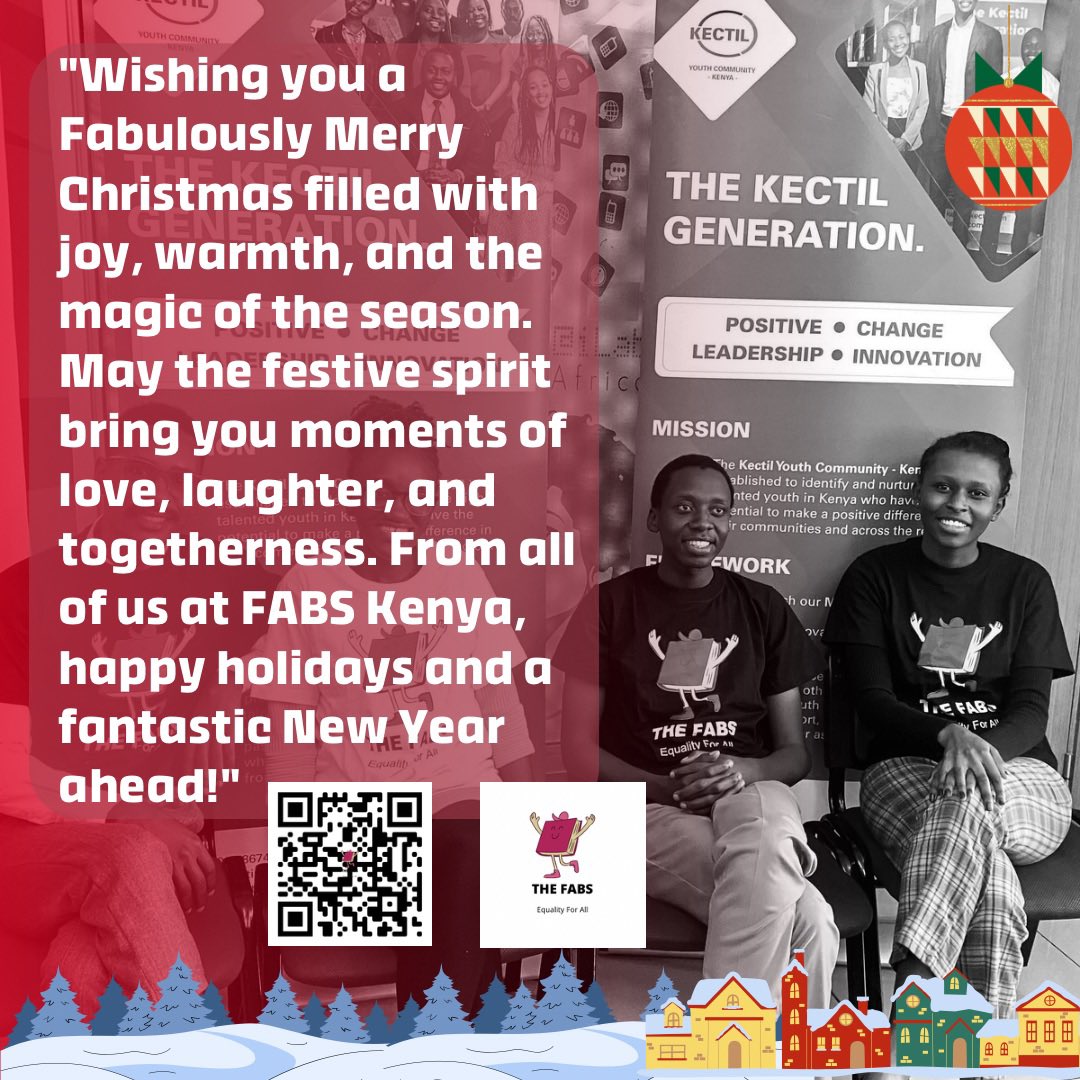 "Wishing you a Fabulously Merry Christmas filled with joy, warmth, and the magic of the season. May the festive spirit bring you moments of love, laughter, and togetherness. From all of us at FABS Kenya, happy holidays and a fantastic New Year ahead!"