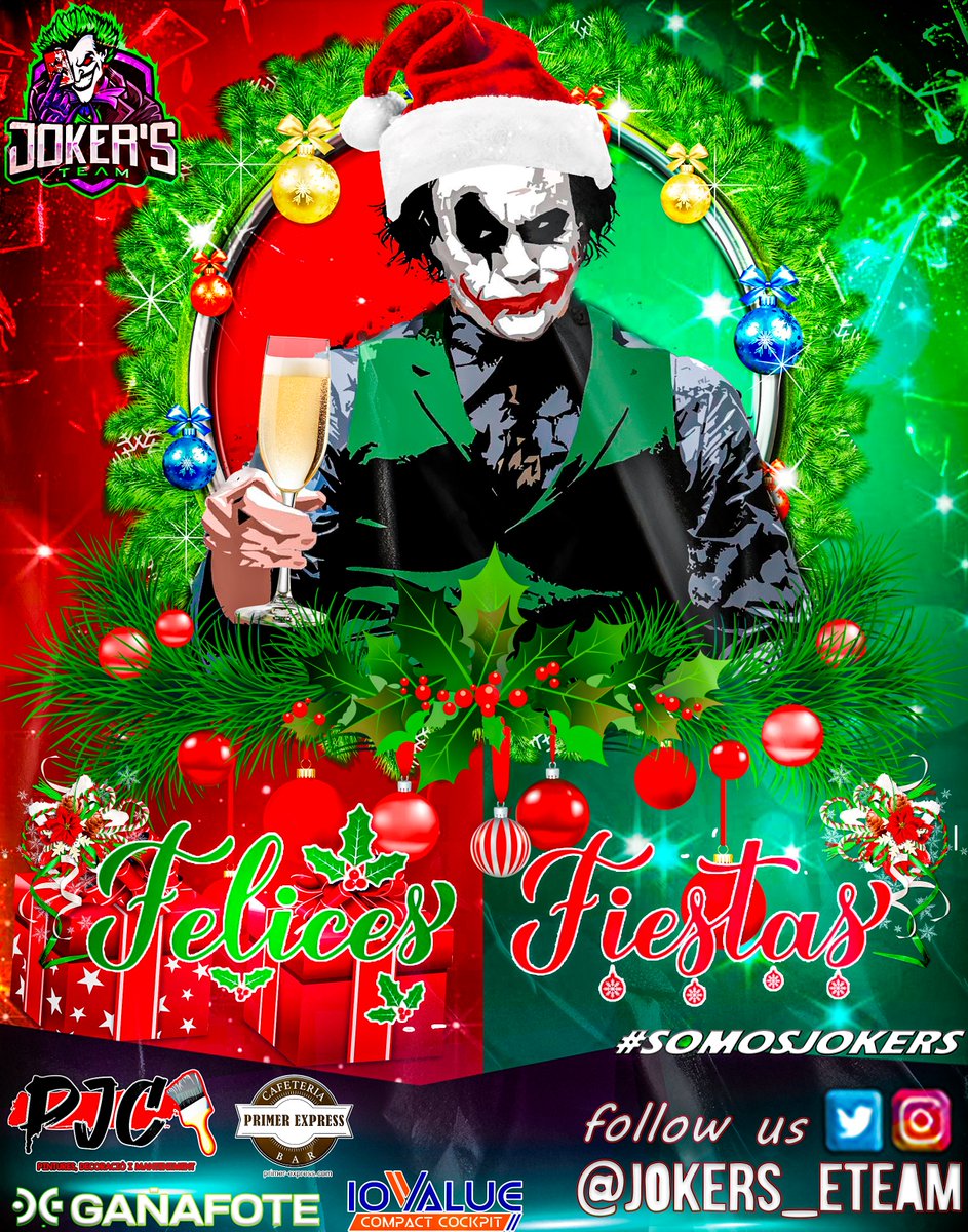 #FelizNavidad   

(🎄) Desde Jokers eTeam os deseamos las mejores #navidades que se puedan tener

(🎅) Muchos #juguetes  para vuestro setup 

 (🏎️) Entrenad mucho 🍾y  disfrutar del #simracing  

Que os han regalado ❓

Os leemos 📷📷 👈👀

🎄🎄😈😈😈🎄🎄🎄