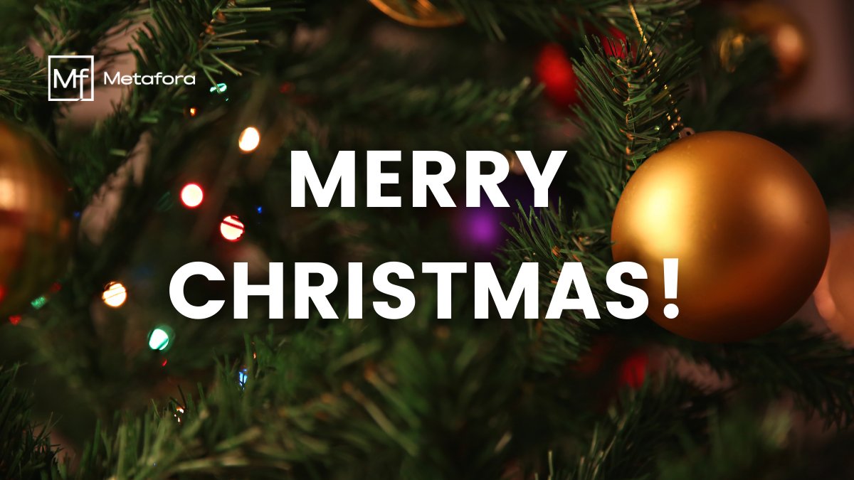 🎄 Merry Christmas from the Metafora team! 🎅✨ Wishing you a festive celebration surrounded by loved ones and the magic of the season.