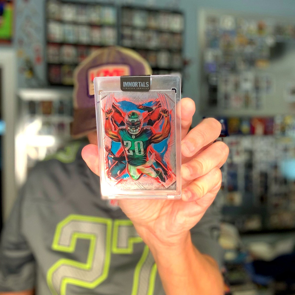 GarciaStudios's tweet photo. CARD ARTIST SPOTLIGHT 💡 @Spector_Art 💡 CLOSE UP!! 🚨
JORDAN SPECTOR X BRIAN DAWKINS - "RELENTLESS" - IMMORTALS™ TRADING CARD 😱
Visit his shop: https://t.co/aG8sV2JZXr 👈🏽
#eagles #briandawkins #bdawk #eaglesnation #eaglesfans #philly #wolverine #nfl #cardcollector https://t.co/oriQOOCC2E