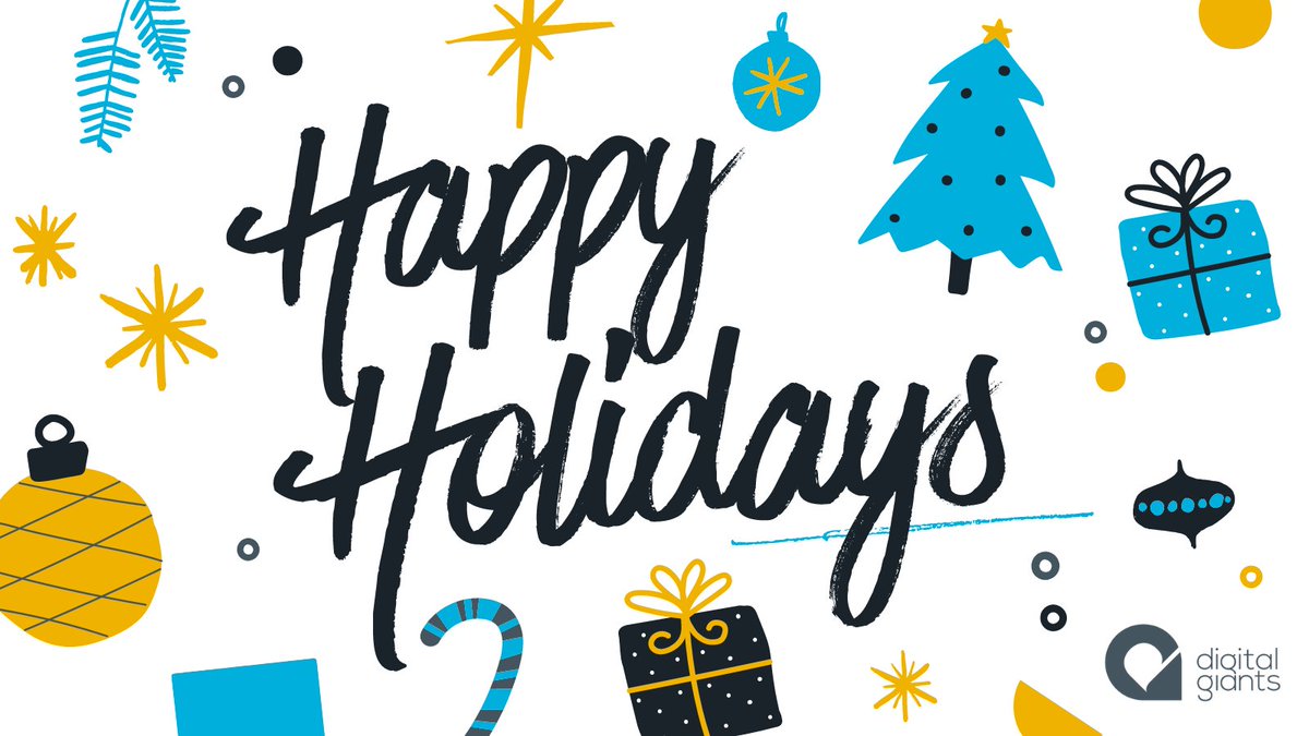BeDigitalGiants's tweet image. Happy holidays to our clients, suppliers, family, friends and community from the Digital Giants Team!