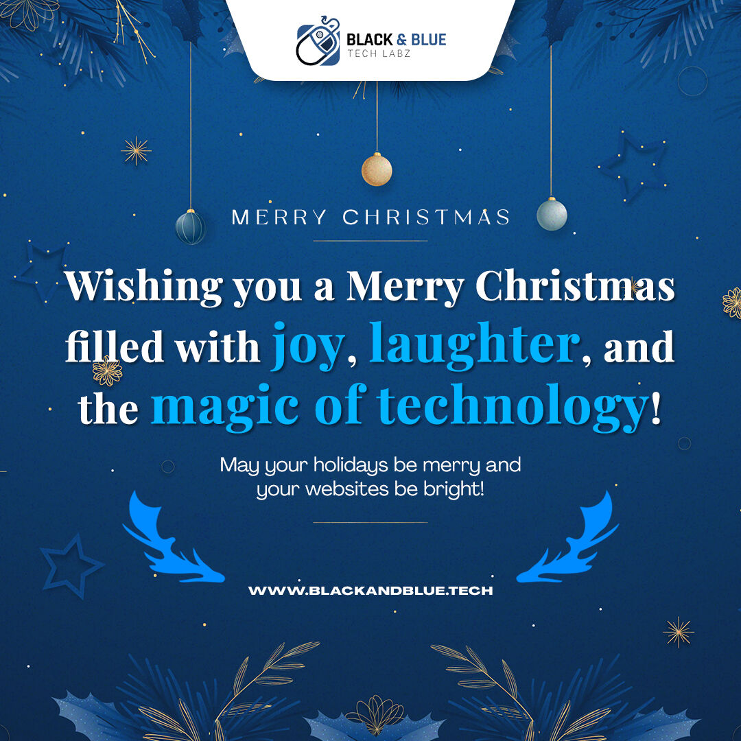 webtechlabz's tweet image. Wishing you a Merry Christmas filled with joy, laughter, and the magic of technology! 🌟🔵🖤 May your holidays be merry and your websites be bright! 🌐✨

#ChristmasTechMagic #BlackandBlueTechLabz #WebDesignWonders #SeasonsGreetings #HappyHolidays2023 🎉🎄