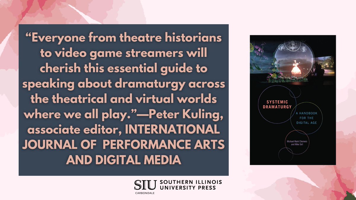 SYSTEMIC DRAMATURGY offers an invigorating, practical look at the daunting cultural problems of the digital age as they relate to performance.

siupress.com/books/978-0-80…

#systemicdramaturgy #dramaturgy #theater #theatre