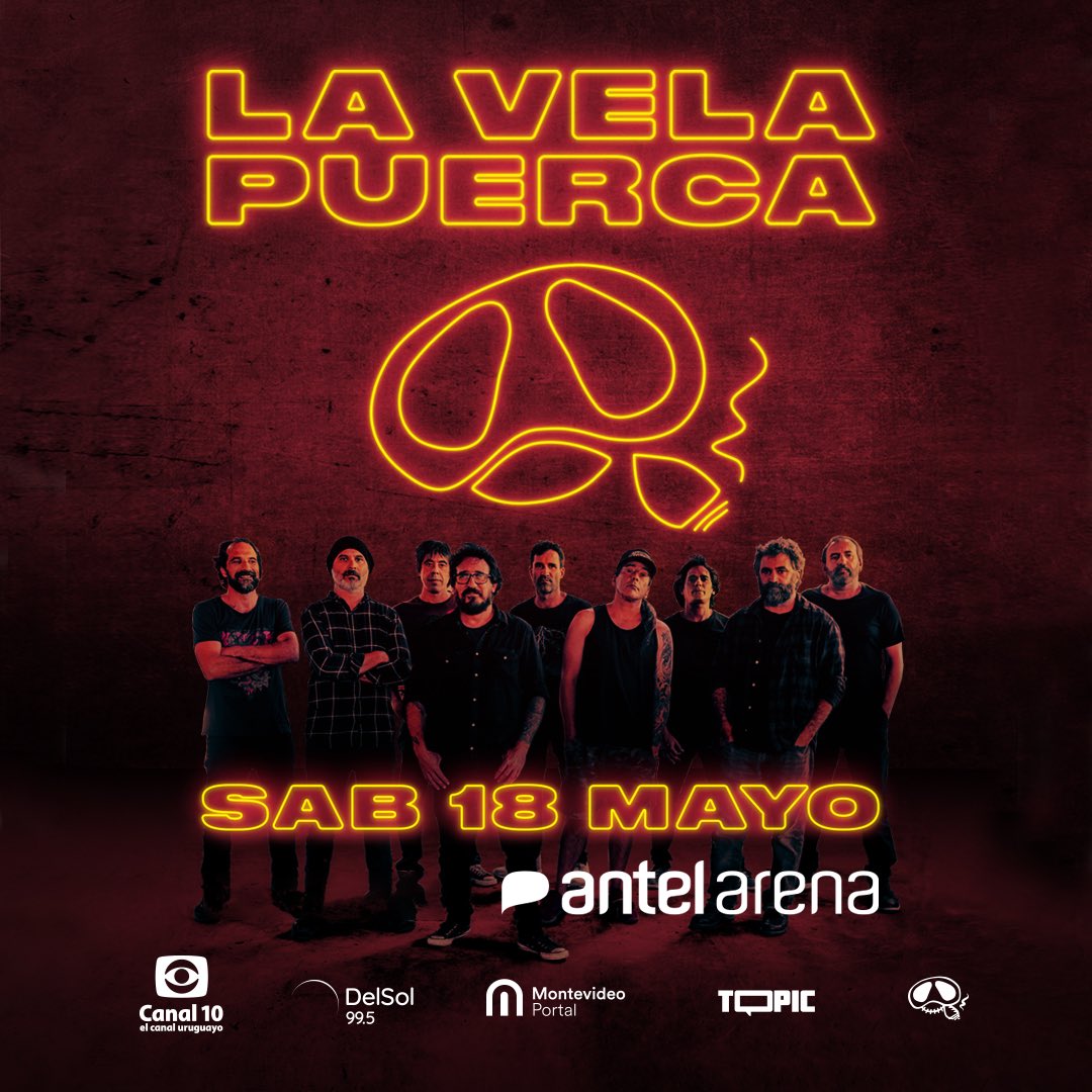 🇺🇾🐽 Cerramos el año con este gran anuncio!!! Tenemos fecha en el #antelarena!!! Próximamente entradas en venta!! 🤘🐽🤘 Feliz cumple familia velera!! 🙌🙌🙌🙌 Salú!!!! 🗓 18/05 - Montevideo / Antel Arena #lavelapuerca 🐽🐽🐽